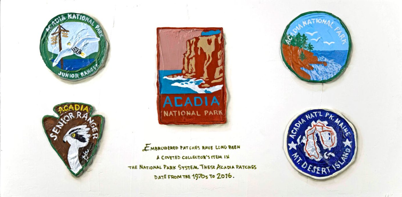 Embroidered Acadia Patches, Century One Acadia, Kaitlyn Metcalf