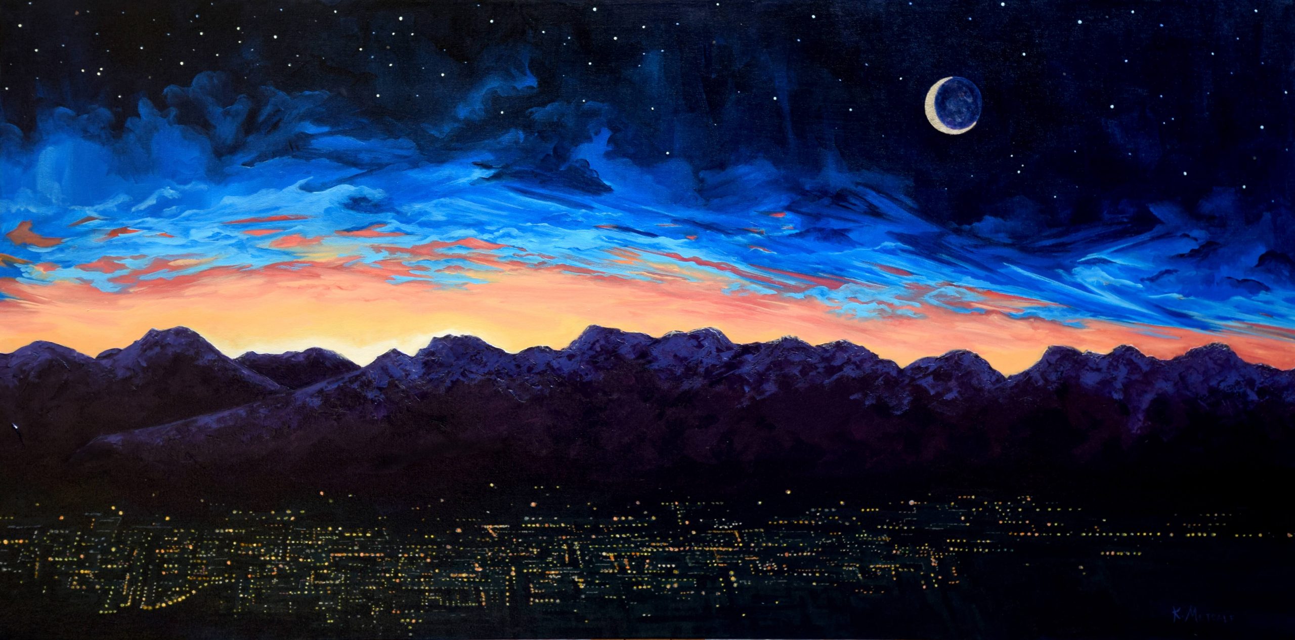 Moonset-Over-El-Bolson, Kaitlyn Metcalf