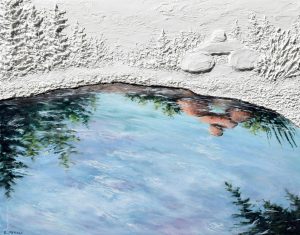 Bates Trail Cairn Reflection